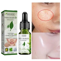 green tea pore shrink face serum nicotinamide oil control whitening fade acne blackheads moisturizing brighten essence skin care