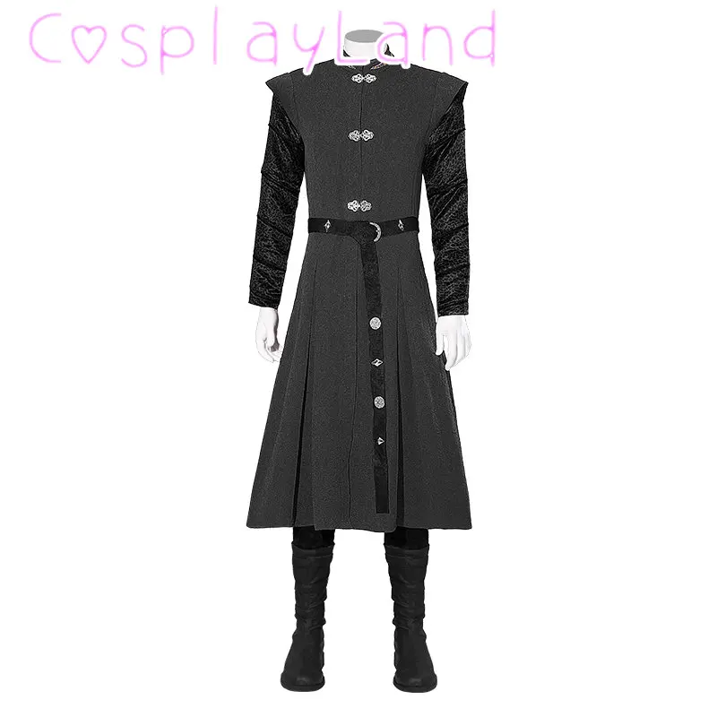 

Carnival Halloween Dragon House Daemon Cosplay Costume Prince Outfit Full Set with Boots Warrior Suit Custom Made Jacket Pants