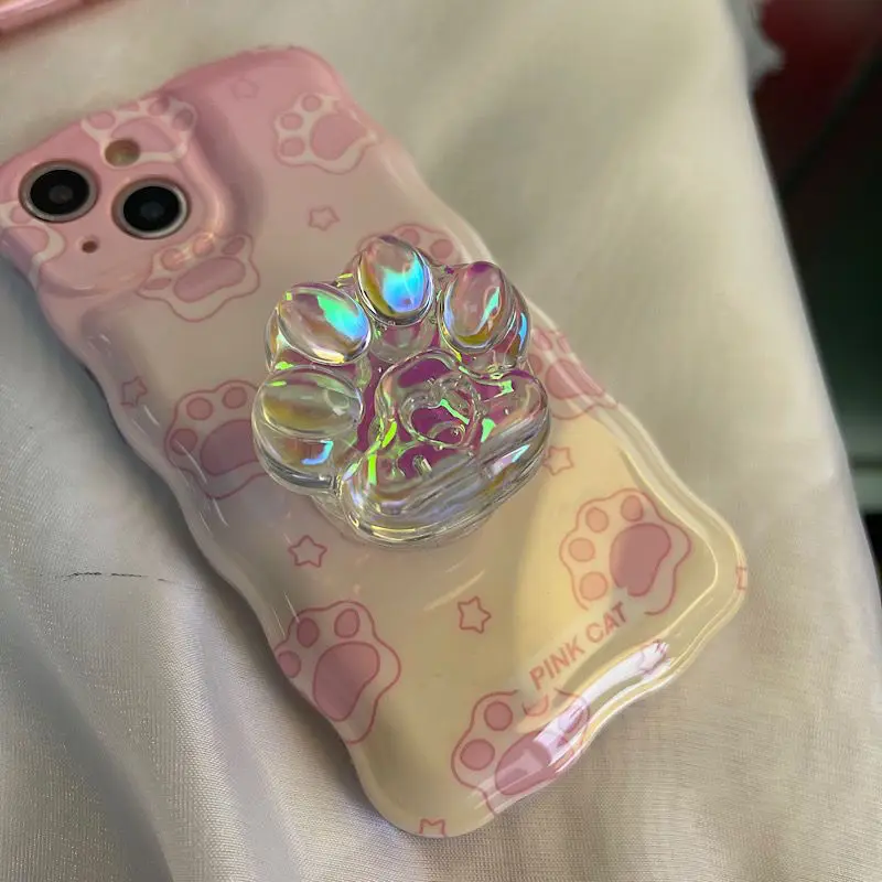 

Laser cat claw mobile phone air bag bracket Stick type retractable lazy holder suitable for mobile phone portable self-timer