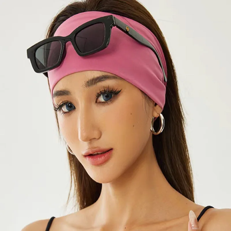 Running Sports Yoga Hair Band Women Sweat Absorbing Headband Anti Sweat Headband Fitness Anti Sweat Band Front Sweat Guide Band