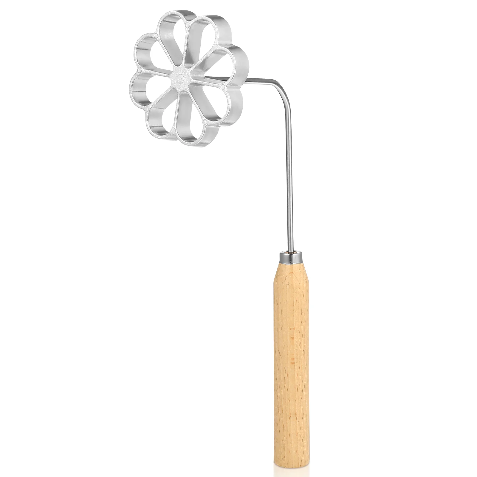 

Molds Rosettes Cookie Handle Flower Waffle Aluminum Iron Handles Frying Wooden