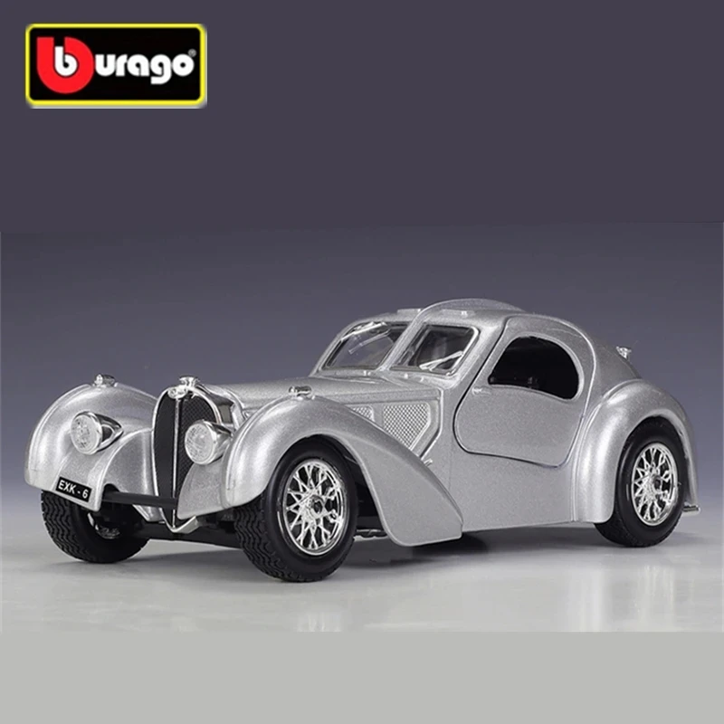

Bburago 1:24 1936 Bugatti Atlantic Alloy Classic Car Model Diecasts Metal Toy Vehicles Car Model Simulation Collection Gift