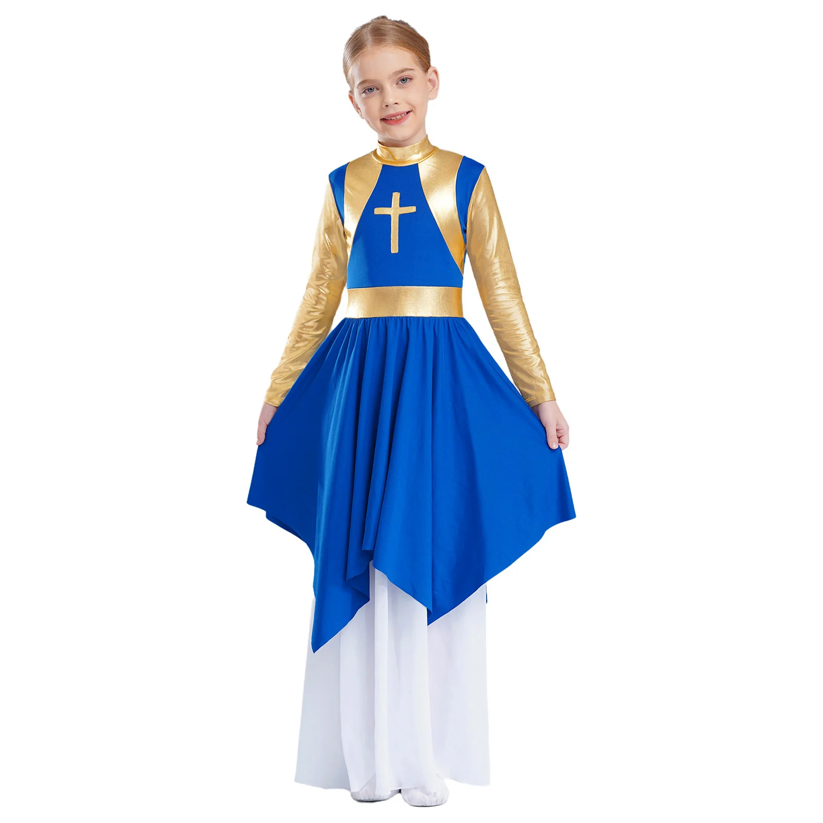 Детское платье для литургического поклонения девочек танцевальное с