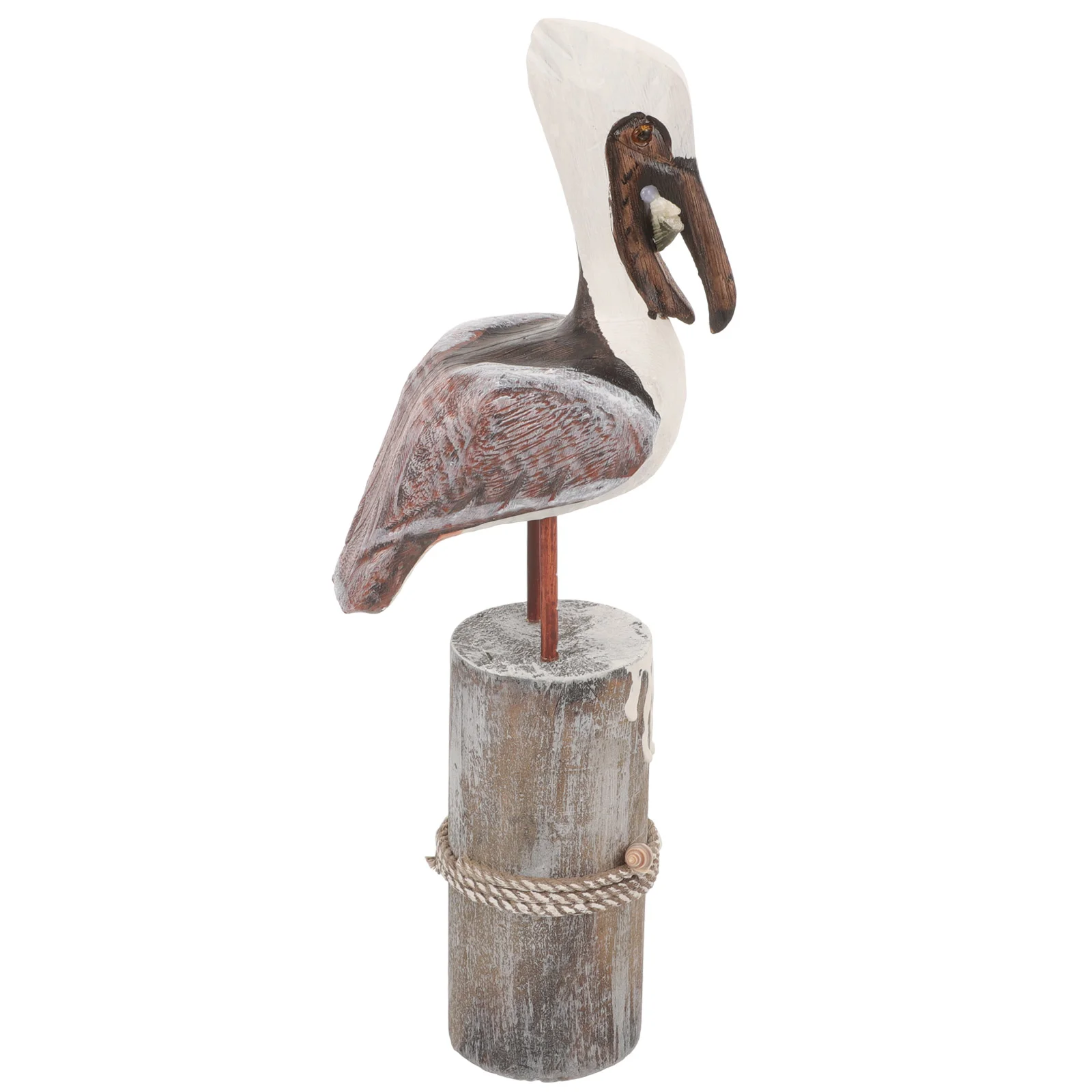 

Home Decor Wooden Bird Ornament Tree Stump Figurine Decoration Desktop Table Statue Office