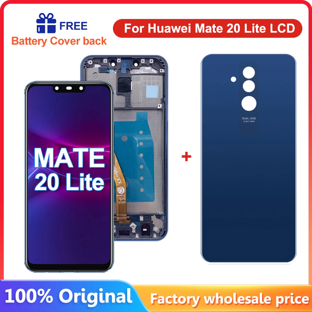 Оригинальный дисплей 6,3 дюйма для Huawei Mate 20 lite, ЖК-дисплей, сенсорный экран, дигитайзер в сборе для Mate 20 lite, SNE, AL00, LX1, LX2, LX3
