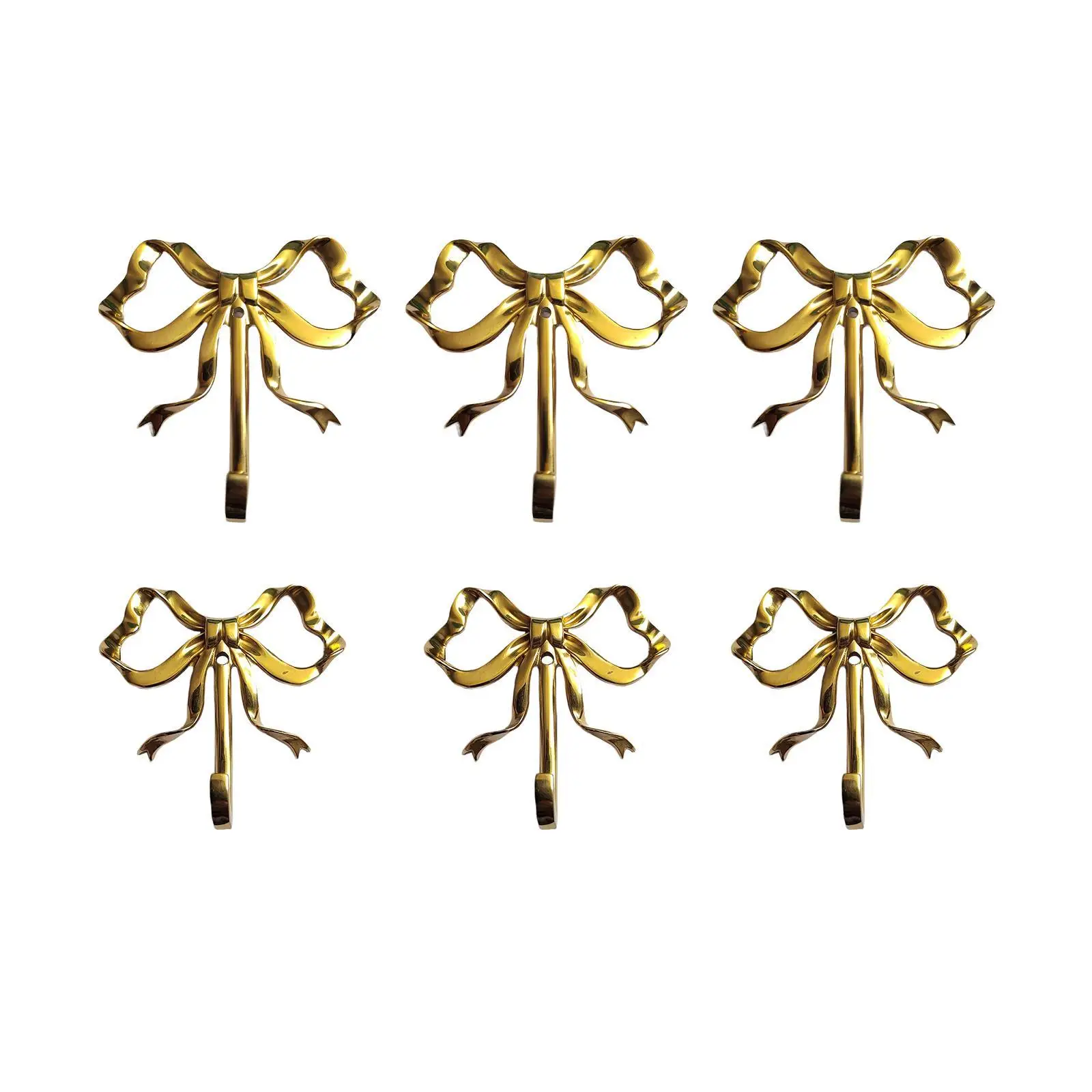 3 шт. настенные крючки с узлом-бабочкой художественные вешалки модный декор для