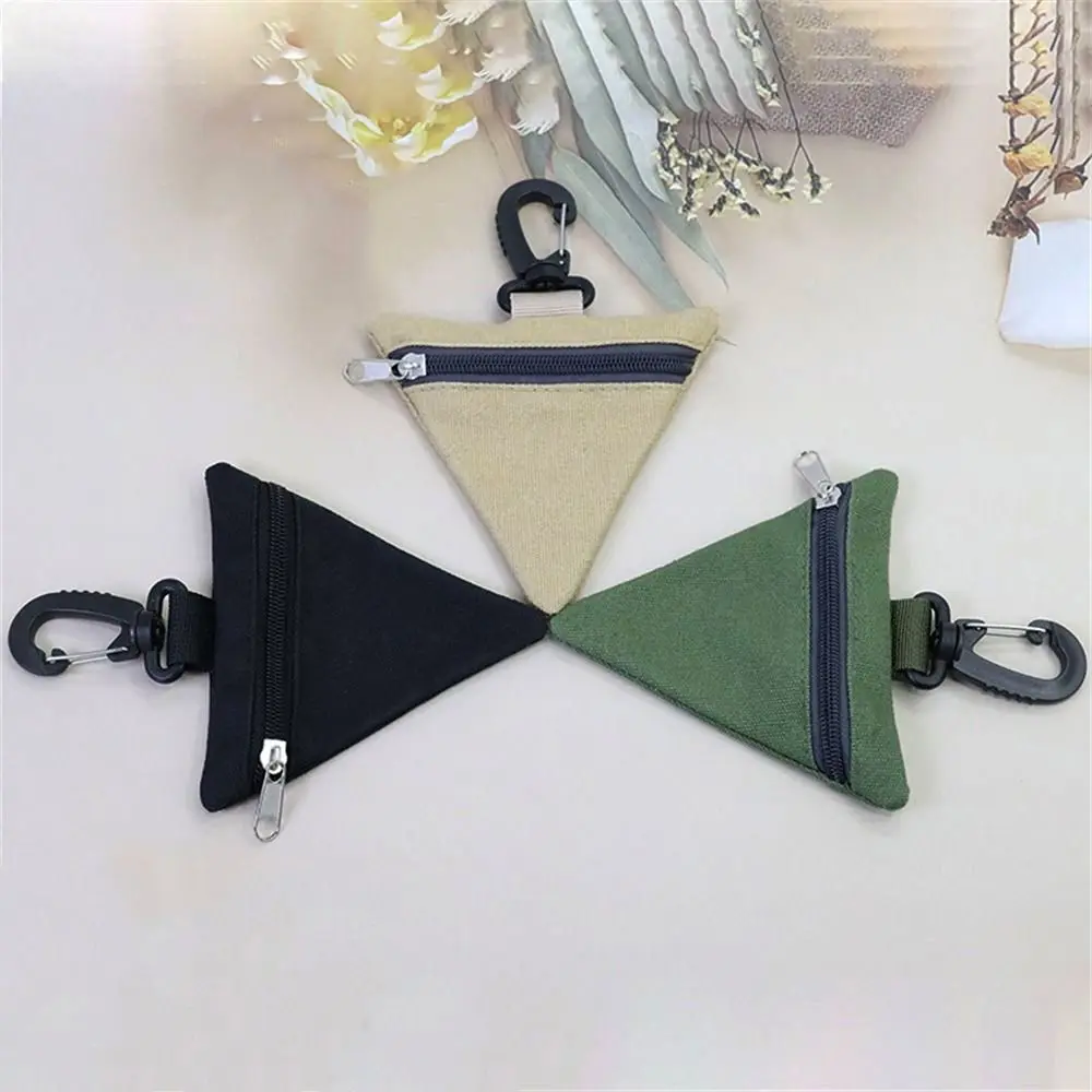

Triangular Waist Bag Outdoor Hunting Survival Small-scale Tool Pouch Men Running Phone Holder Case 13*13cm Keychain Canvas Bag