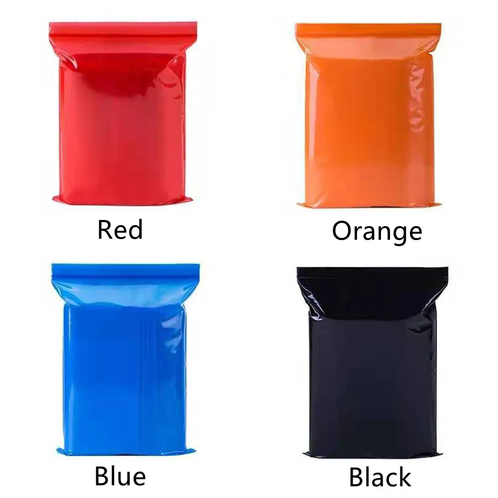 

1000Pcs/Lot Orange Plastic Zip Lock Reusable Reclosable Waterproof Bag Self Seal Grocery Sundries Electronic Packaging Pouches