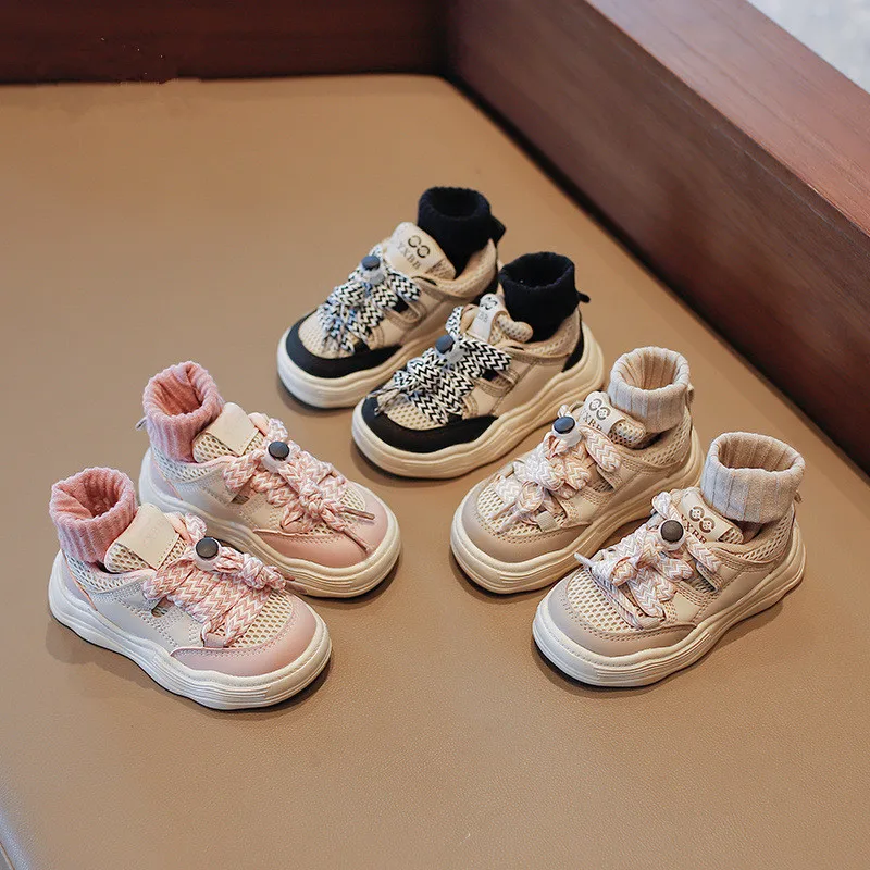 

Новинка 2023 года; Модная детская повседневная обувь; Модные сетчатые кроссовки; Детская спортивная обувь