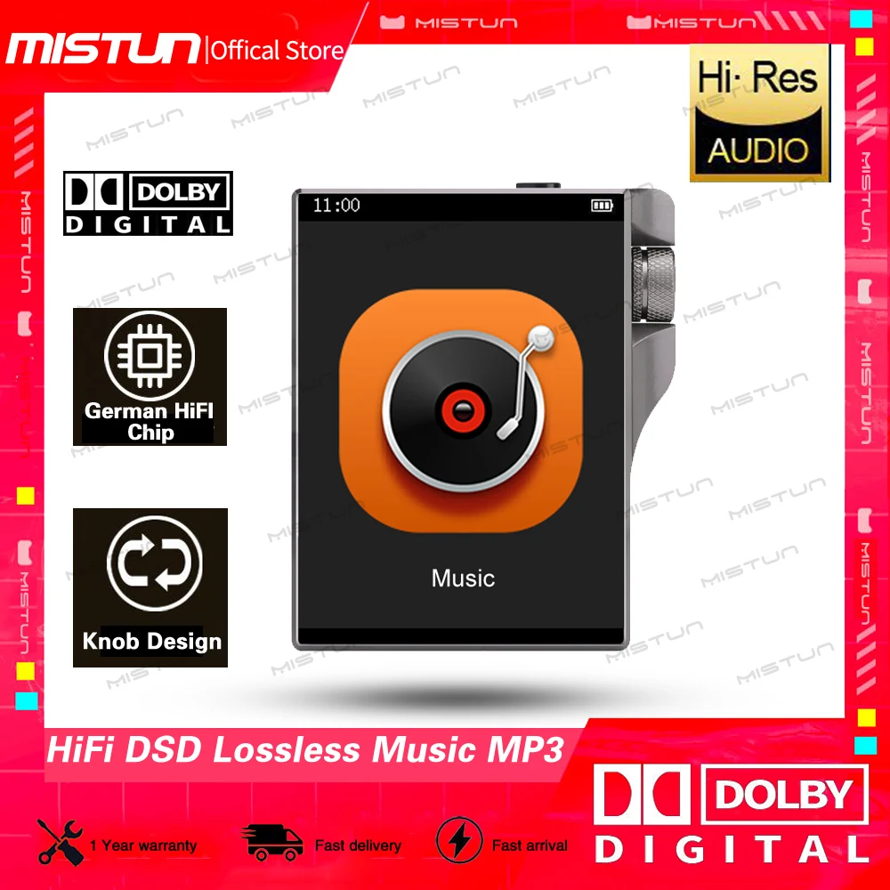 Mp3-плеер с Bluetooth Hi-Fi без потерь сенсорный экран 2 4 дюйма |