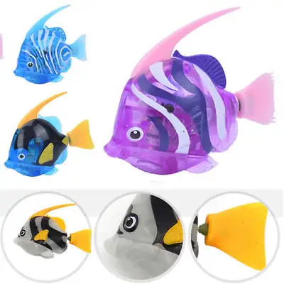 

Interactive Electric Fish Cat and Dog Toys, Pet Bath Toys with LED Lights, Brand New Swimming Robot Swim Fish Bath Toy