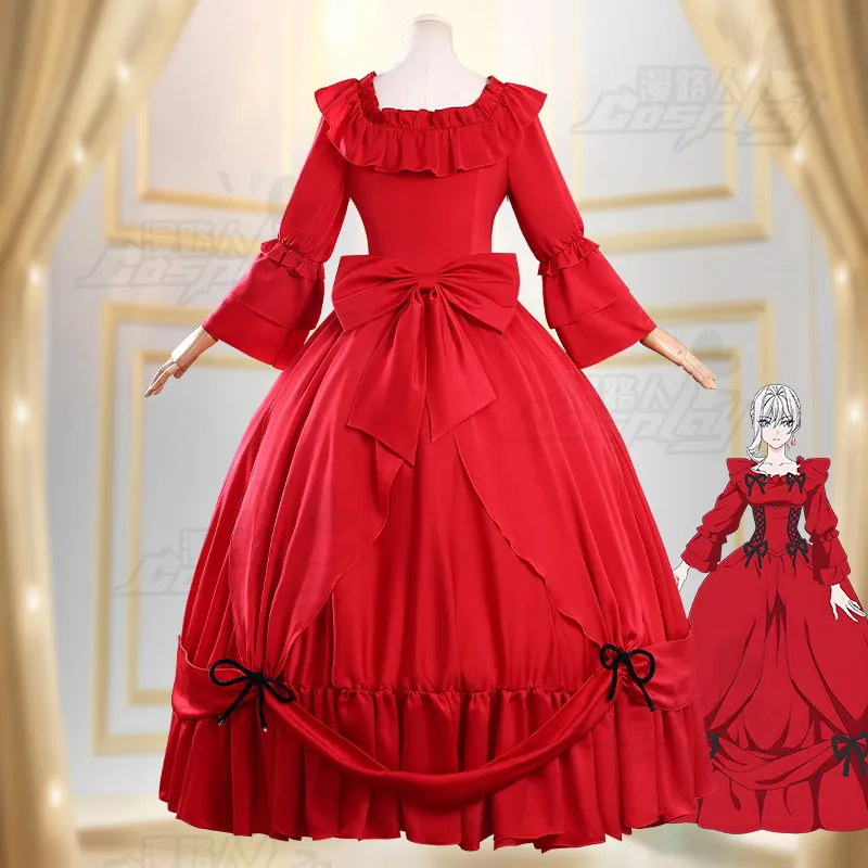 Фото Может ли я попросить одно последнее желание? Костюм для косплея Scarlet El Vandimion, готический костюм в стиле аниме, наряд для Хэллоуина и карнавальных вечеринок для женщин №4