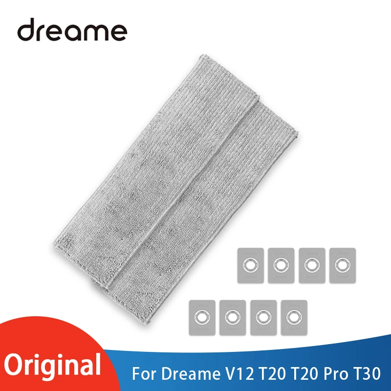 

Original Dreame V12 T20 T20 Pro T30 Cordless Vacuum Cleaner Spare Parts Water Seepage Filter Water Tank Filter + Mop Accessories