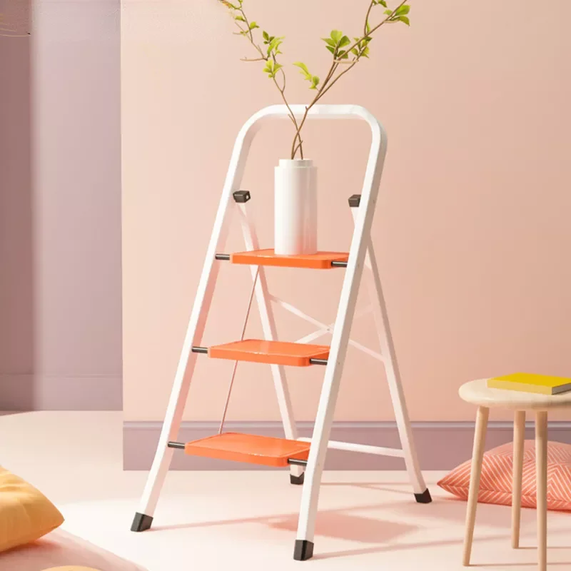

Candy-colored Multifunctional Escalator Foldable Ladder Thickened Portable Step Ladder Indoor Safety Ladder Bench