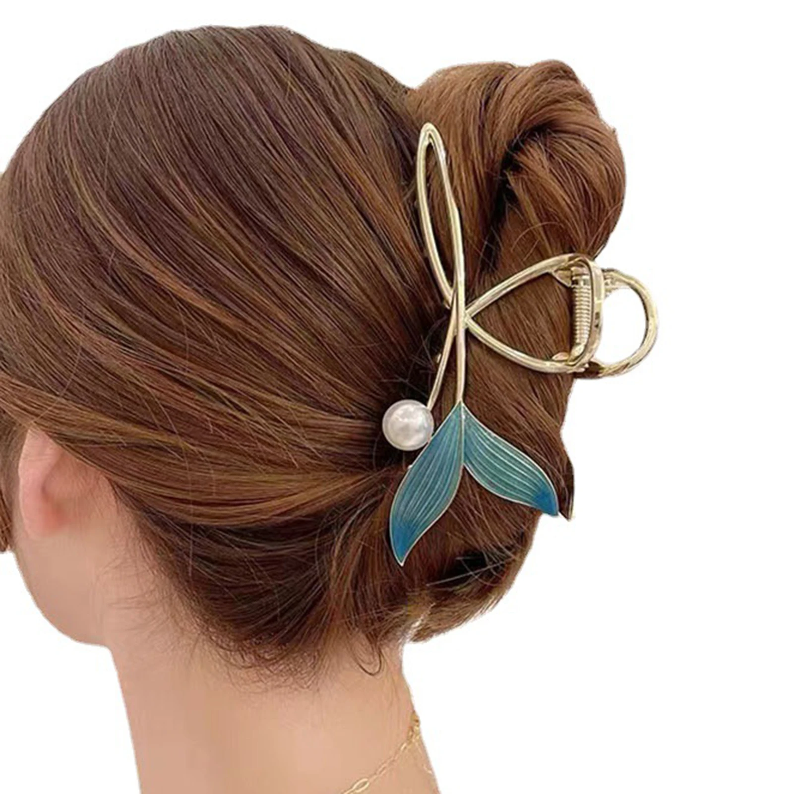

Заколки для волос с голубым рыбьим хвостом, модные Нескользящие зажимы для волос, зажим для волос, аксессуары для волос для женщин и девочек
