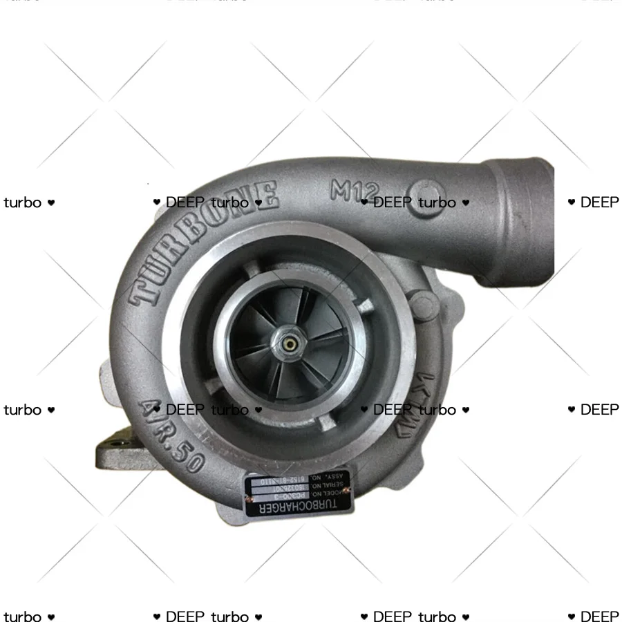 Фото Турбокомпрессор S6D125-1 TA4532 для экскаватора PC300-3 PC300LC-3, номер детали 6152-81-8110, 446704-0213 №2