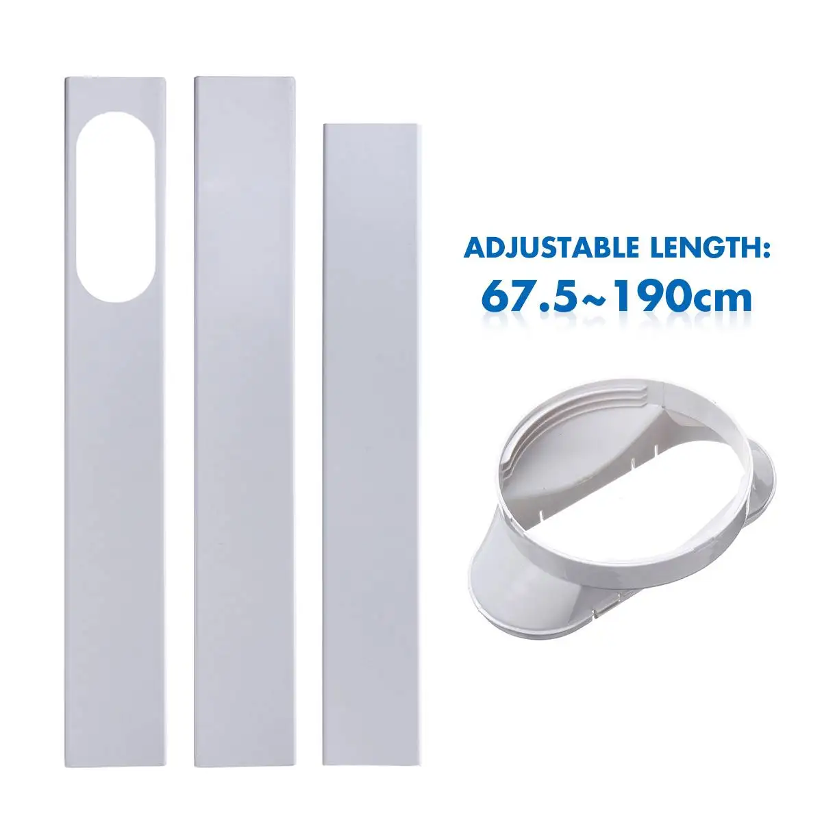 

Регулируемый оконный адаптер/комплект направляющих на окно, пластина, выхлопной шланг, трубка, коннектор для портативного кондиционера, набор аксессуаров 190 см