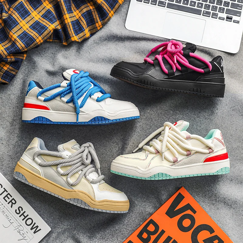 Casual Men's Shoes Men's Skateboarding Shoes Outdoor Spring Breathable Mens Sports Shoes Males Fashionable Shoes Lovers Shoes