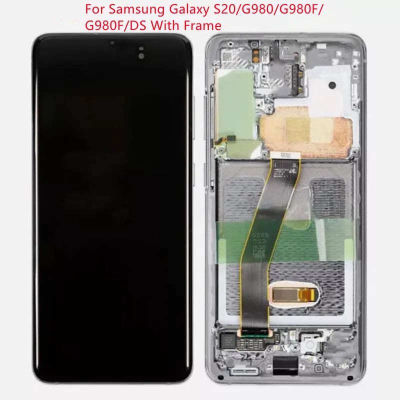 Super Amoled для Samsung Galaxy S20 ЖК-дисплей G980 G980F G980F/DS Дигитайзер сенсорного экрана Plus G985 G985F