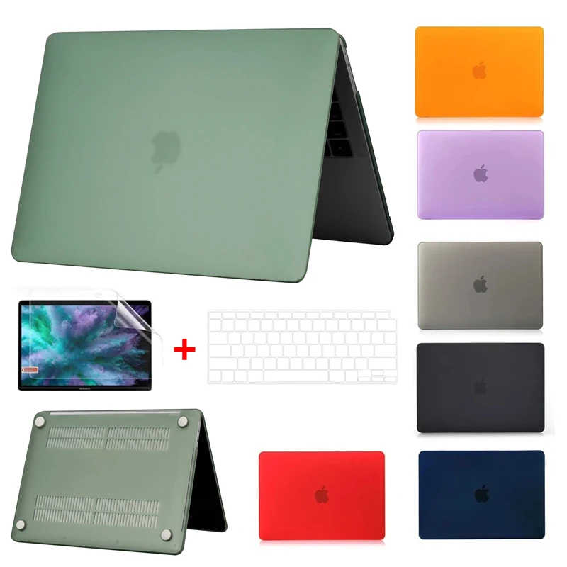 Матовый чехол для Apple Macbook Pro 16 2 A2485 защитный ноутбука 15 A1398 A1286 A1707 A1990 A2141 Жесткий