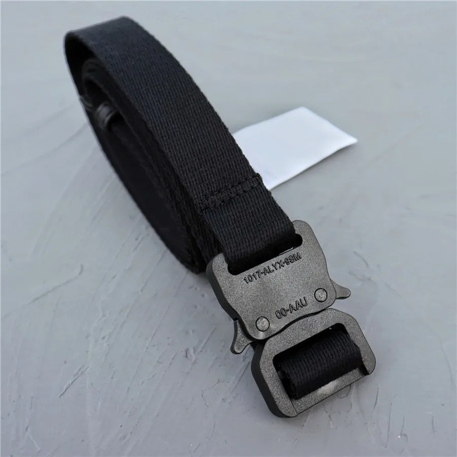 Canvas ALYX With Dust bags Labels Roller BELT Men Women 1:1 High Quality 1017 ALYX 9SM Belts Logo Buckle y2k