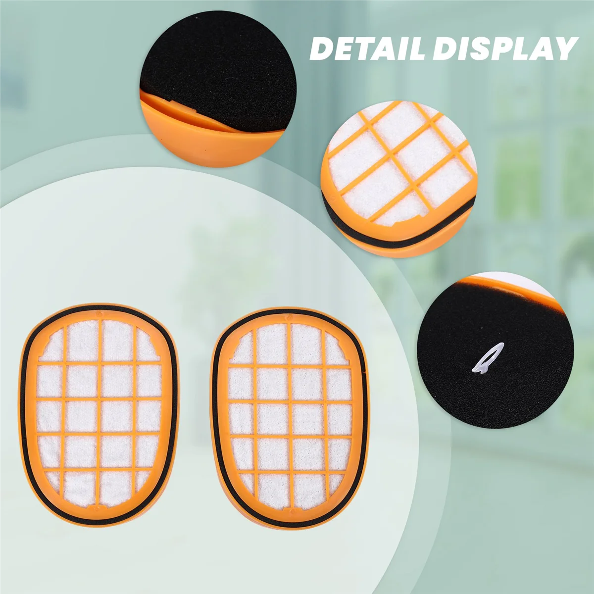 2 шт. аксессуары для фильтров пылесоса Philips FC6822 FC6823 FC6827 FC6908 FC6906 FC6904 Запчасти