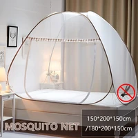 folding mosquito net canopy with bracket bed tent for adult girls room decoration tent bed curtain with frame home bedroom decor