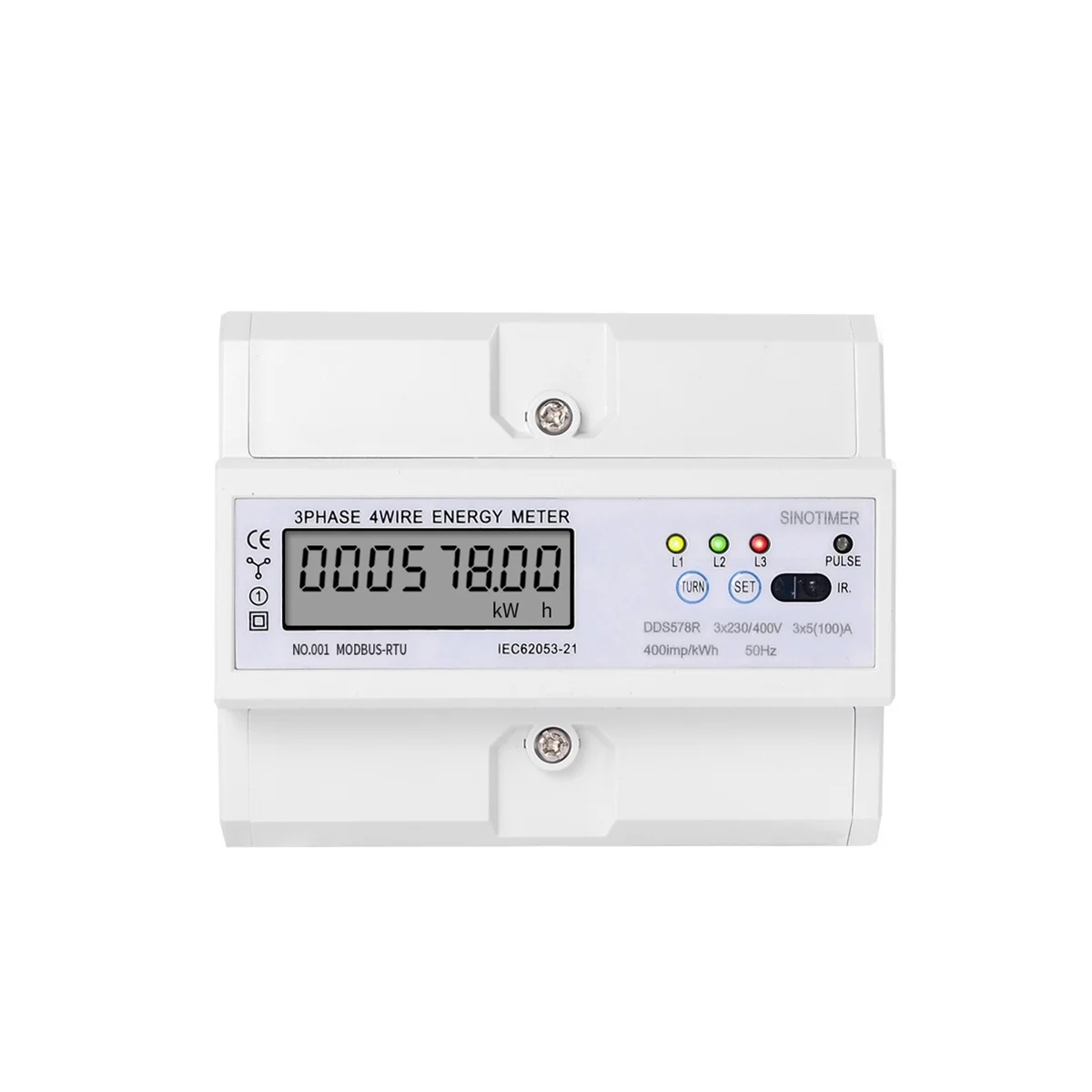 

DDS578R Three-Phase Liquid Crystal Display Home 380V Rail Type Watt-Hour Meter 7P Watt-Hour Meter