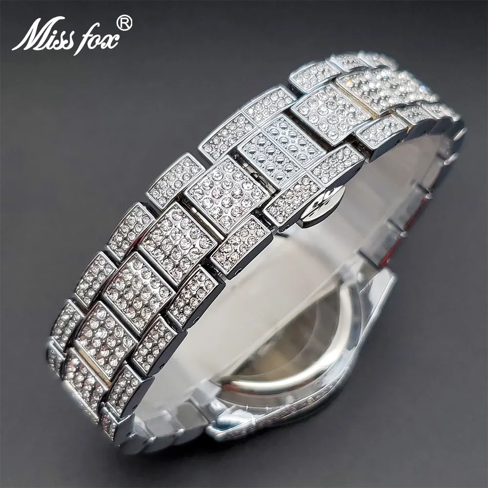 Pink Watch For Women Luxury Cute Large Dial Ladies Quartz Watches With Date Day Display Diamond Party Jewelry Clock Droshipping
