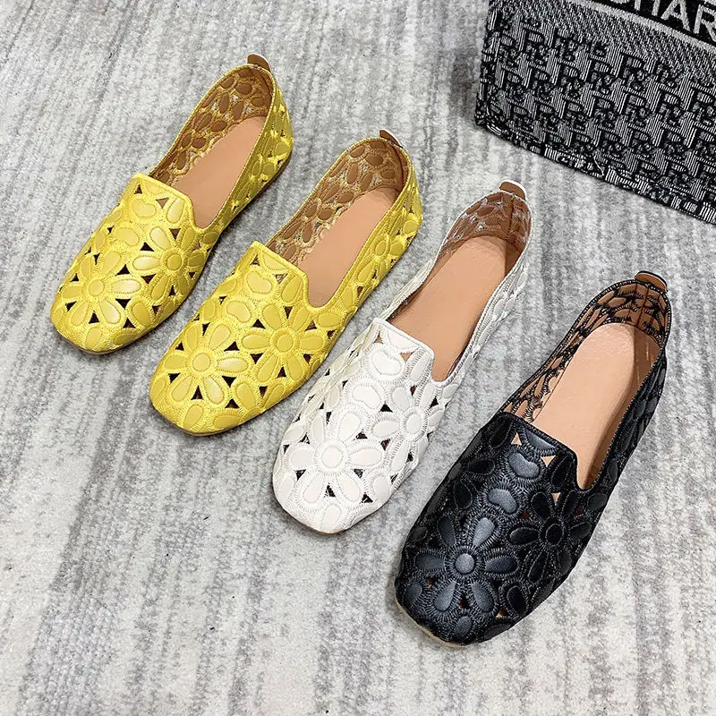 2023 for fashion Women  Designer Shoes Soft Slipon Loafers Moccasin Leisure Women's Ballet Flats Size 35-41  Toe Summer Shoes