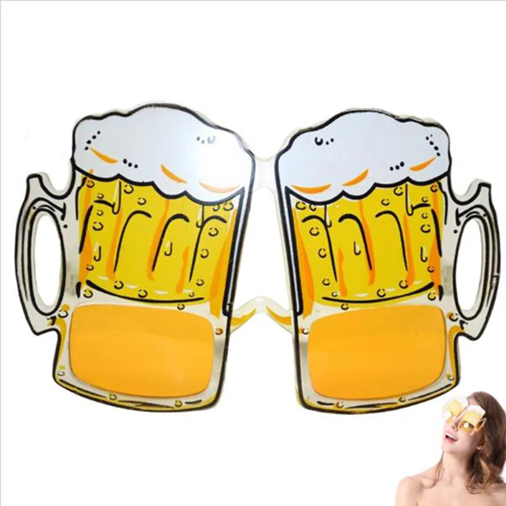 

Eyeglasses Beer Eyewear Party Sunglasses Cup Mug Tropical Beach Fancy Drink Prop Summer Dress Funny Hawaiian Frames Fanci