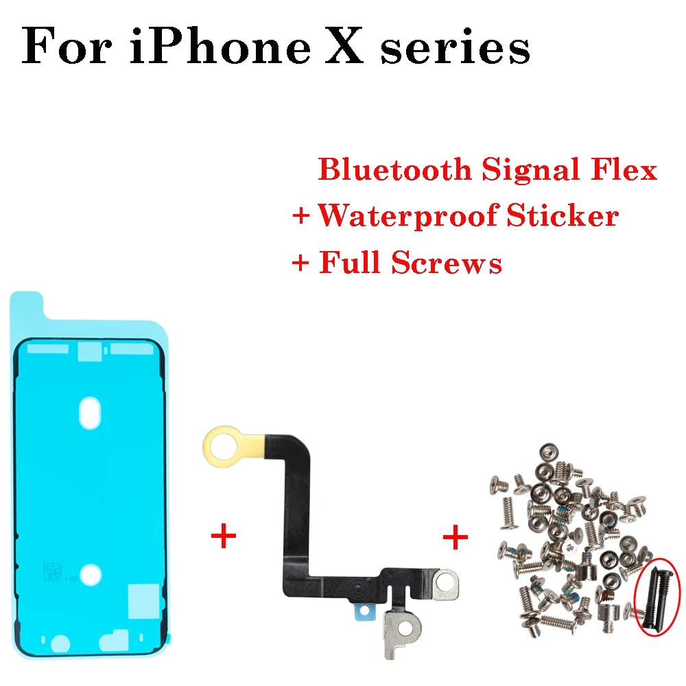 1 компл. Для iPhone X XR XS MAX NFC камера зажим Bluetooth + винты Водонепроницаемая наклейка