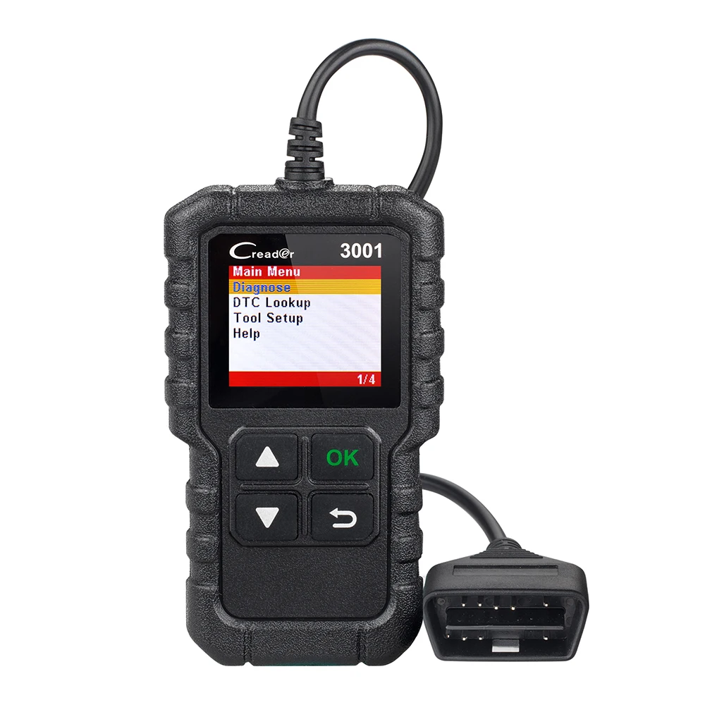 Сканер LAUNCH OBD2 X431 CR3001 диагностический прибор для диагностики двигателя с полными