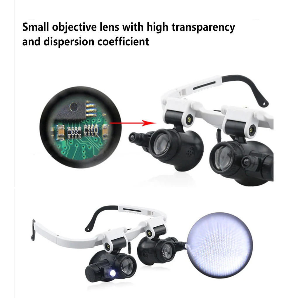 

Head Magnifier Repair Magnifying Glasses Light Loupe