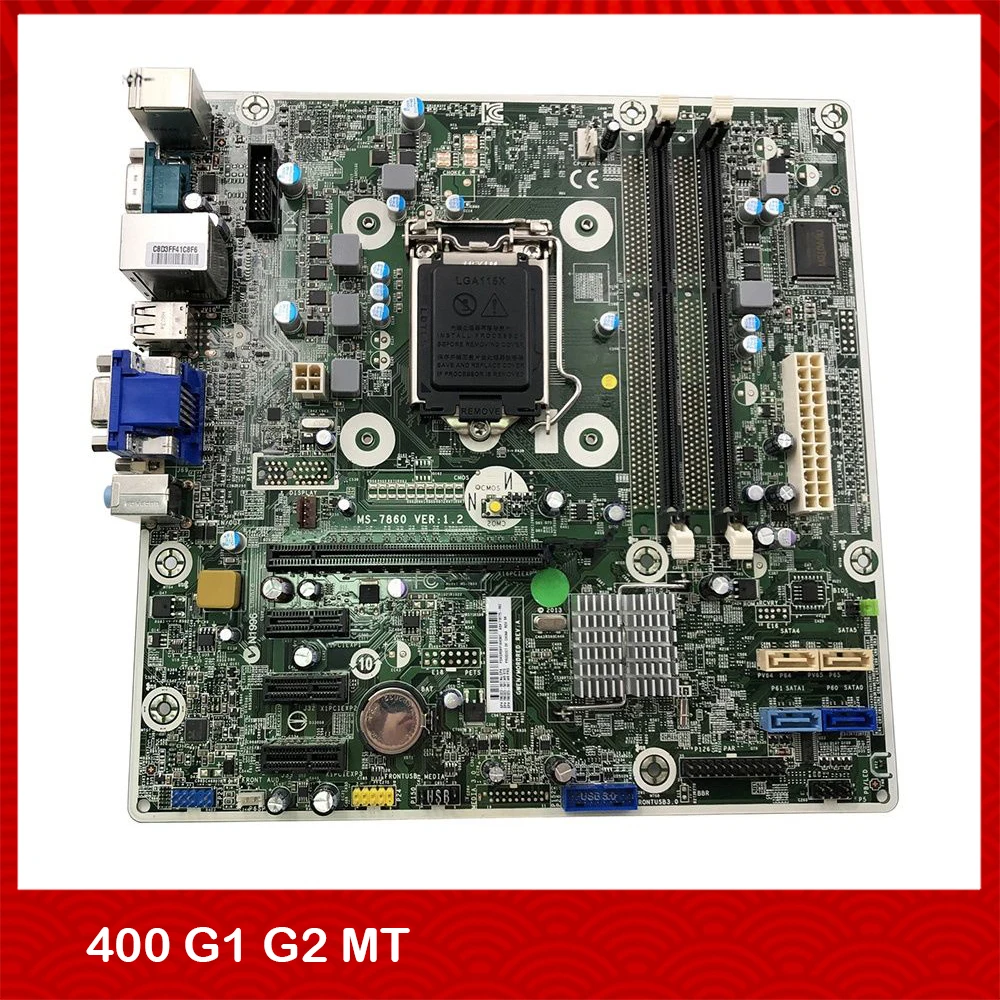 Original Desktop Motherboard for HP 400 G1 G2 MT MS-7860 780323-001 718775-002 H81 Fully Tested