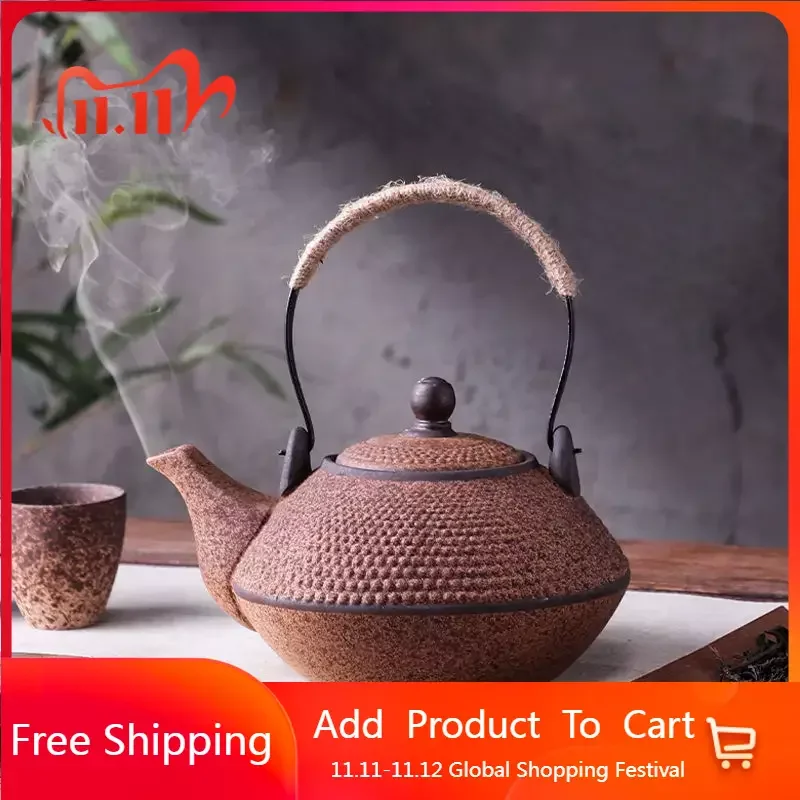 

Керамический туристический чайник, Портативный индукционный чайник для кипячения воды, кухонные принадлежности