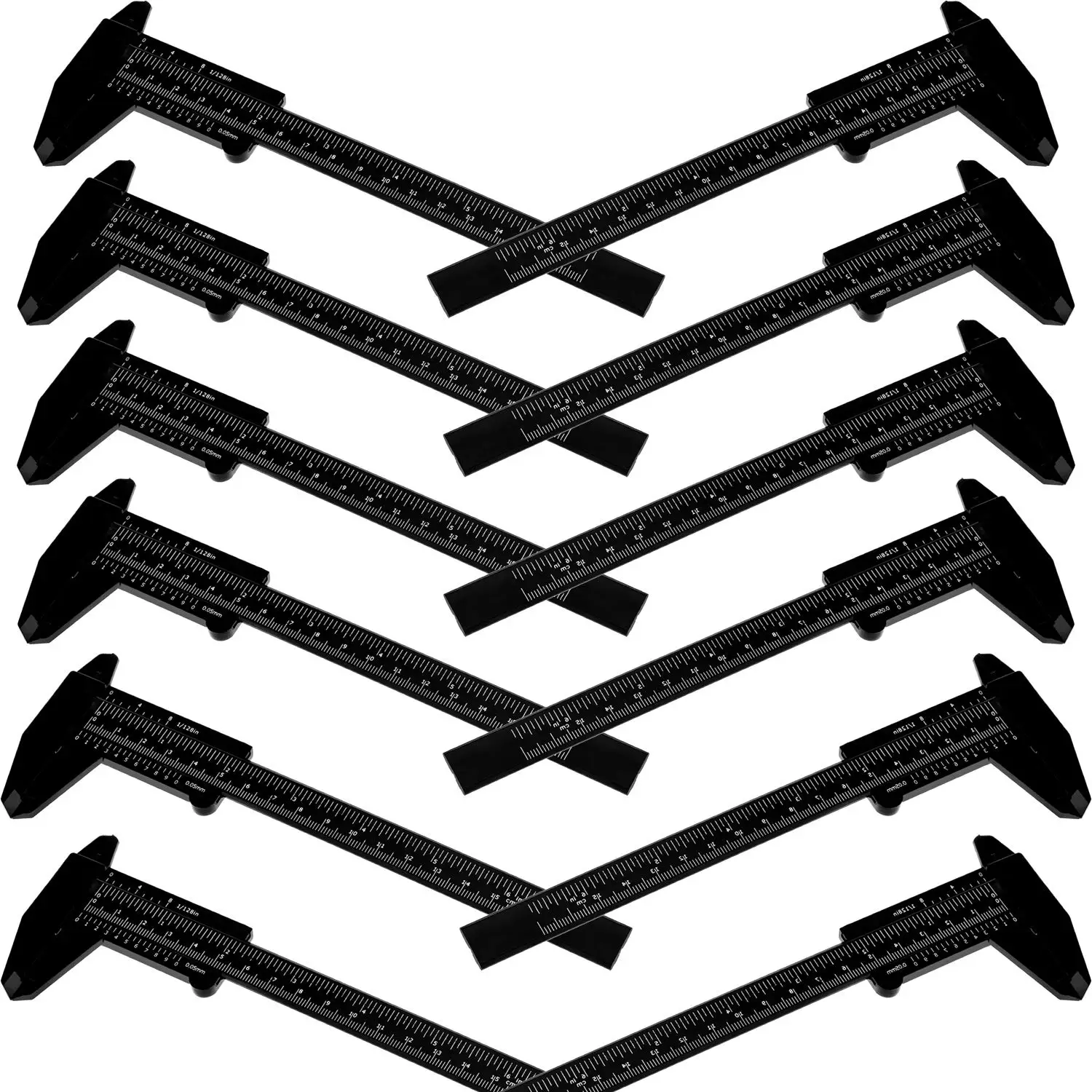 

10 шт., пластиковый мини-штангенциркуль, 150 мм