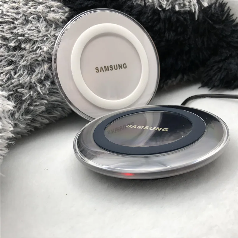 Оригинальное Беспроводное зарядное устройство Samsung QI для Galaxy S10 S8 S9 Plus S7 S6 S20 S21 Ultra
