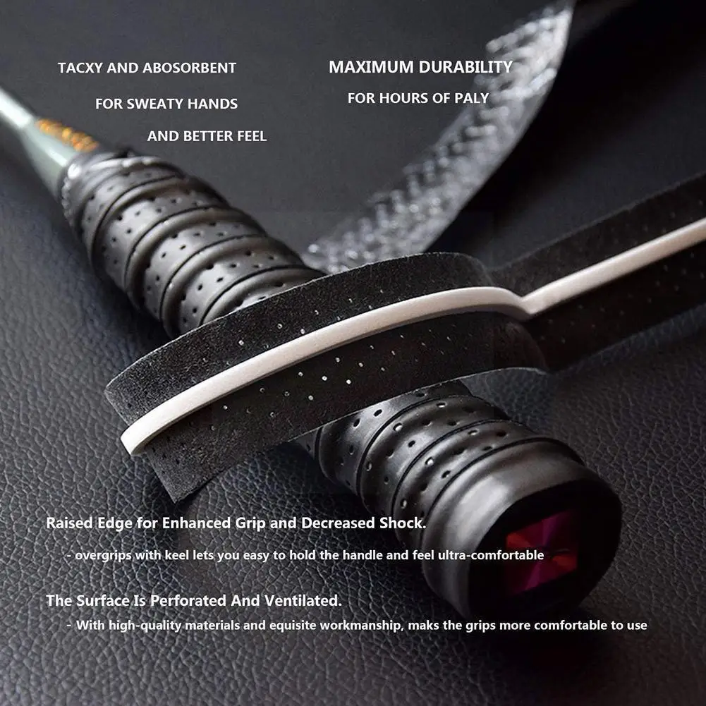 

Противоскользящие дышащие спортивные регулируемые рукоятки для бадминтона Sweatband overгрипсы ракетки Захваты A3b4