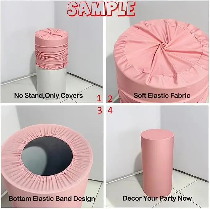 Оранжевая однотонная крышка цилиндра для дней рождения реквизит украшения