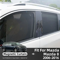magnetic car window sunshade cover for mazda 8 2006 2016 sun shield shade custom front rear accessories sun visor mesh curtain
