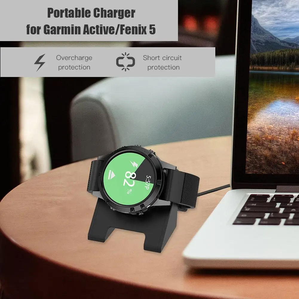 

Durable Charger Dock Skillful Manufacture Portable Watch Charger for Garmin Active Fenix6s Forerunner945 Instinct Fenix 5S