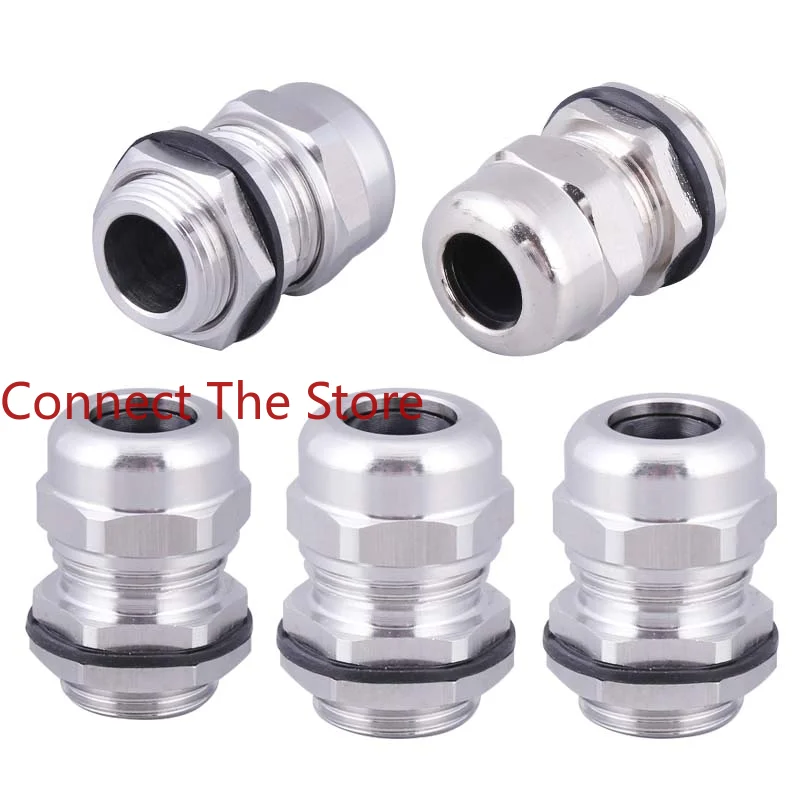 

3PCS Supply PG7 Metal Cable Gland, Copper Splice, Stainless Steel Waterproof Gland