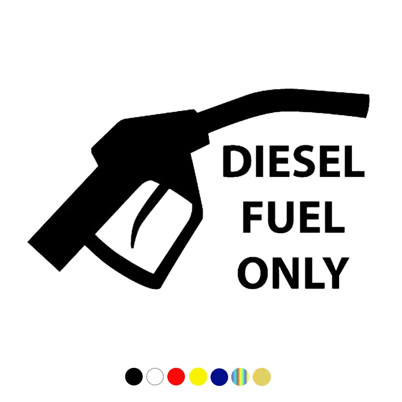 

CS-10447# Vinyl Decal DIESEL FUEL ONLY Car Sticker Waterproof Auto Decors on Truck Bumper Rear Window Fuel Tank Cap