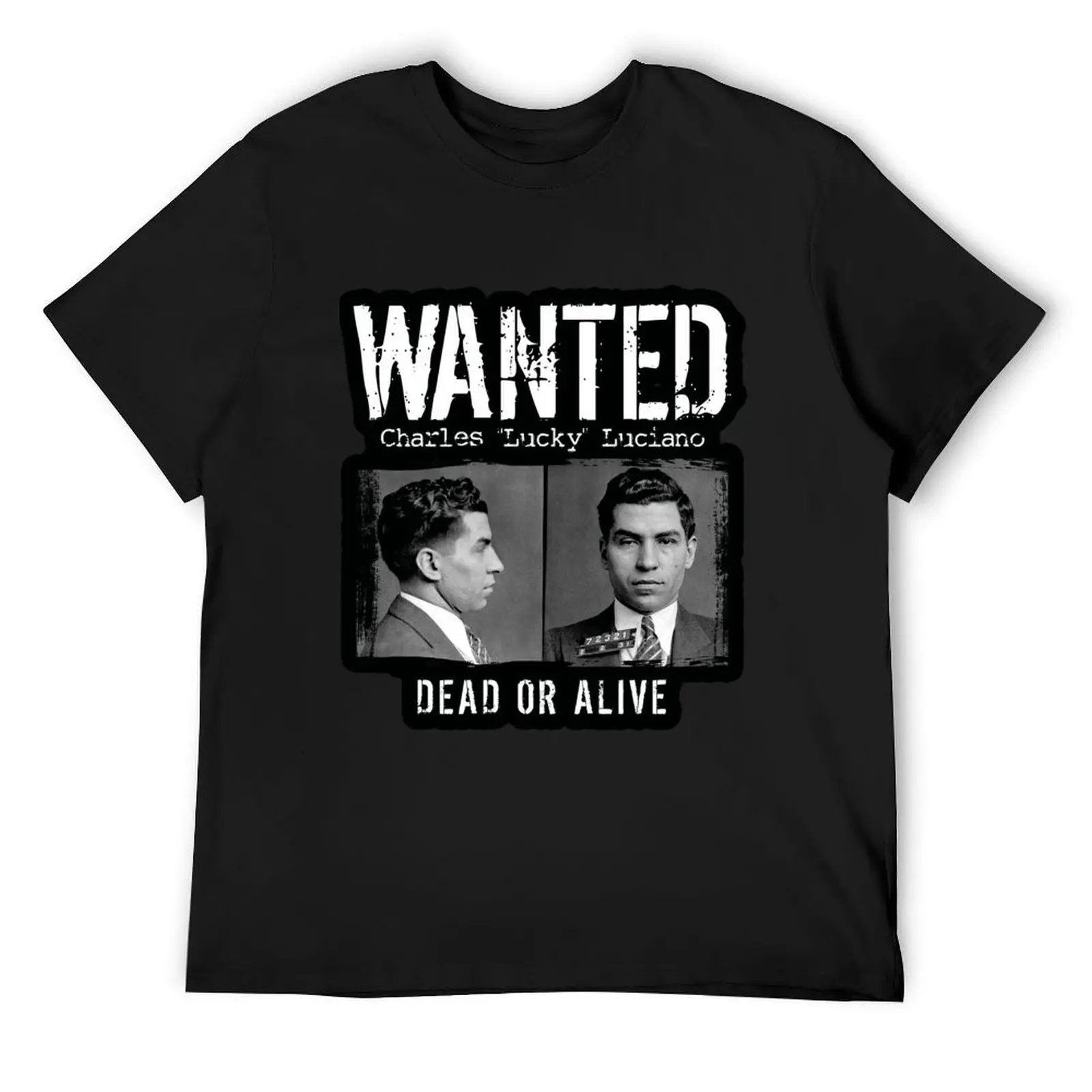 Футболка Lucky Luciano Mugs винтажные футболки эстетичная одежда дешевые мужские
