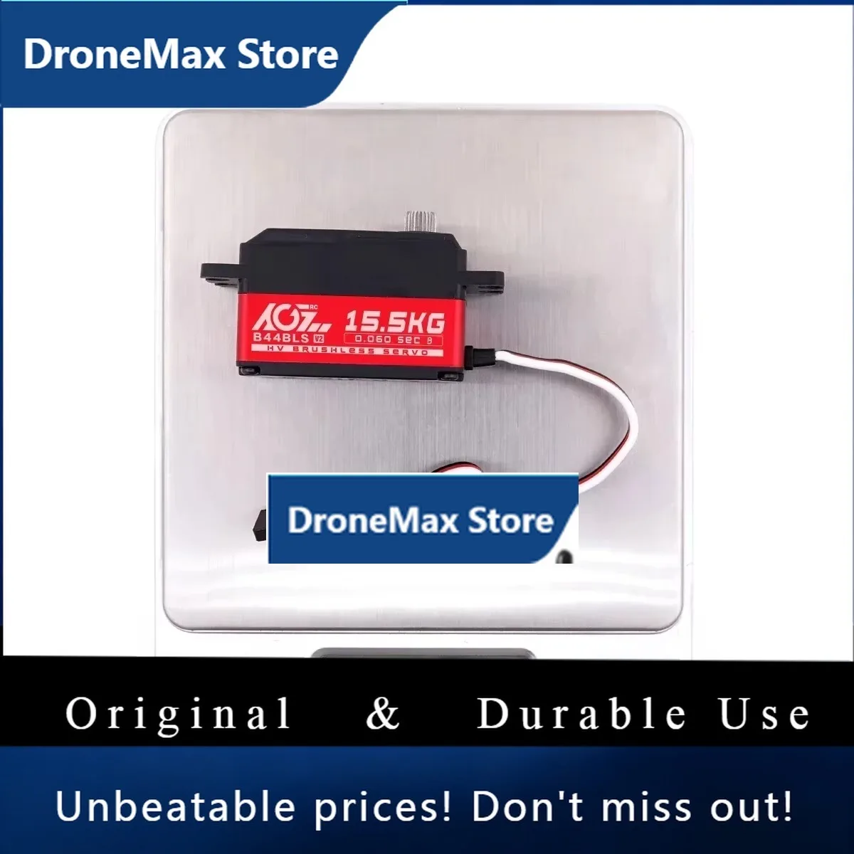 Фото DroMaAGFRC B44BLS V2 45г Титановый редуктор Суперскорость 0.062 сек 15.5 кг Низкопрофильный бесщеточный цифровой сервопривод для дрифтовых гонок 1/10 №2