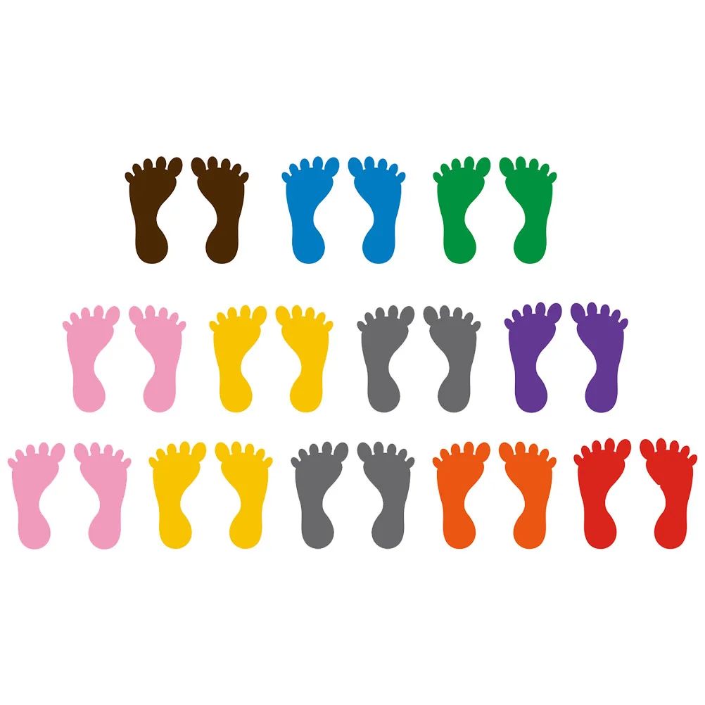 

Footprint Floor Decal Stickers Foot Sticker Kids Guide Baby Size Slipdecals Tub Bath Easter Threads Window Anti Clings Bathtub