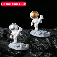 astronaut phone holder resin universal cell stand bracket desk ornaments kids gift toy office table decoration stationery
