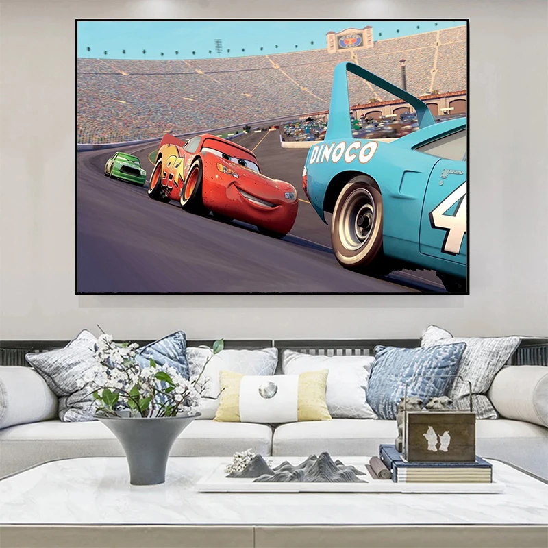 

Canvas Paintings and Prints Disney Cars Posters Animation Abstract Graffiti Art Wall Picture for Living Room Home Decor Unframed