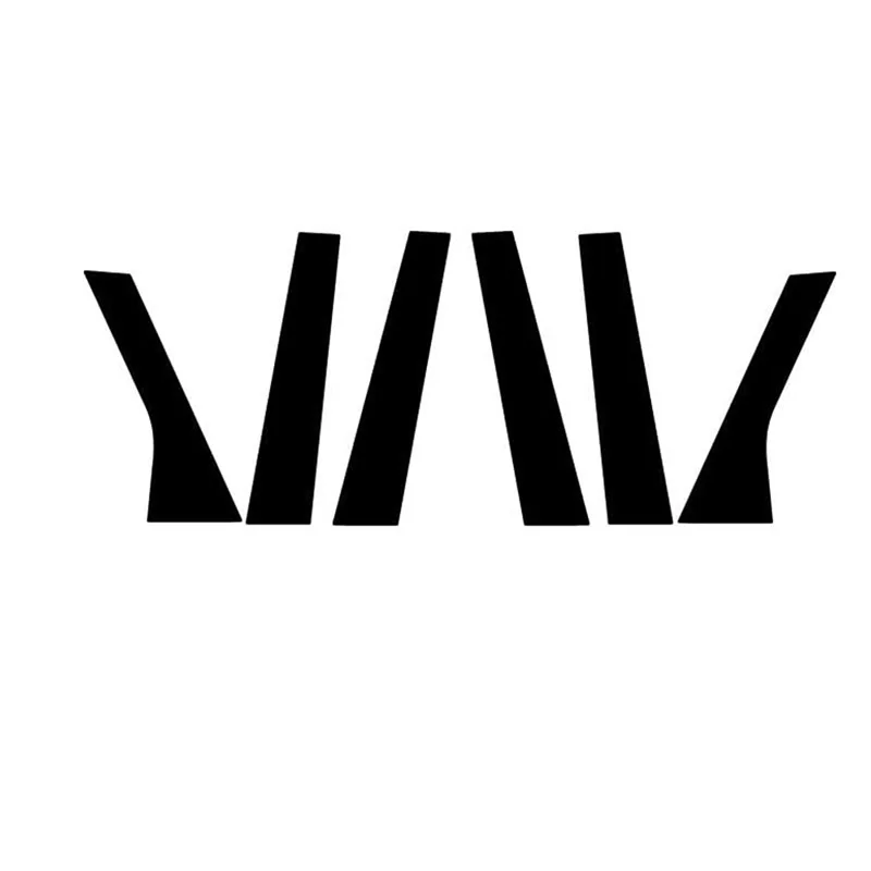 

Для Range Rover Evoque L538 5-дверные 2013-2018 6 шт. столбики для автомобильных дверей и окон отделочная накладка стикер глянцевые черные Внешние детали